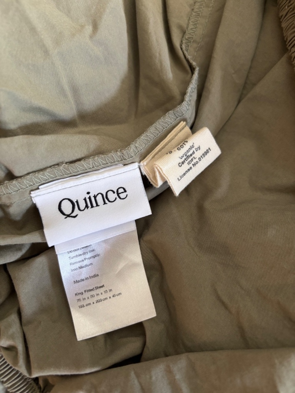 Quince Percale Sheet Set - King - Picture 3 of 5